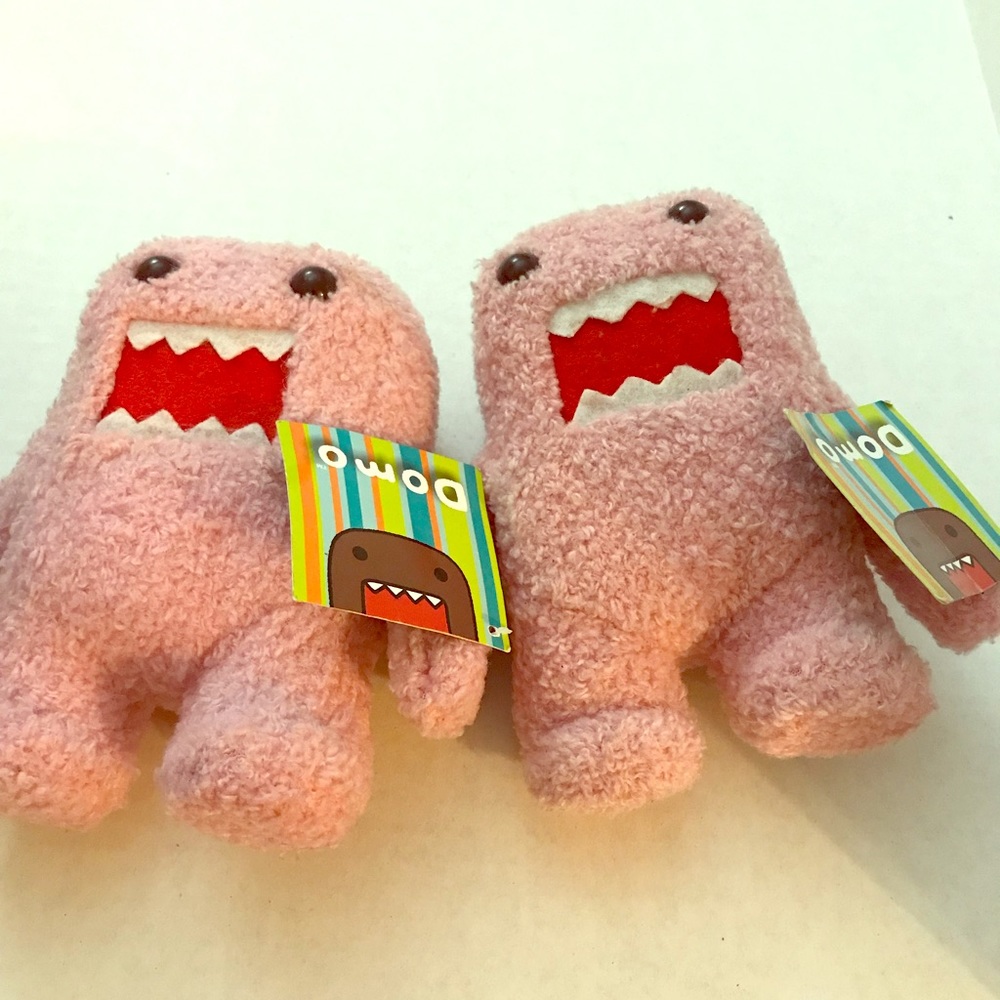 Pink Domo Plushie quantity of two.
